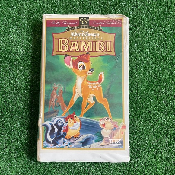 Bambi Walt Disney's Masterpiece 55th Anniversary Limited Edition VHS Tape (1997) - Picture 1 of 12